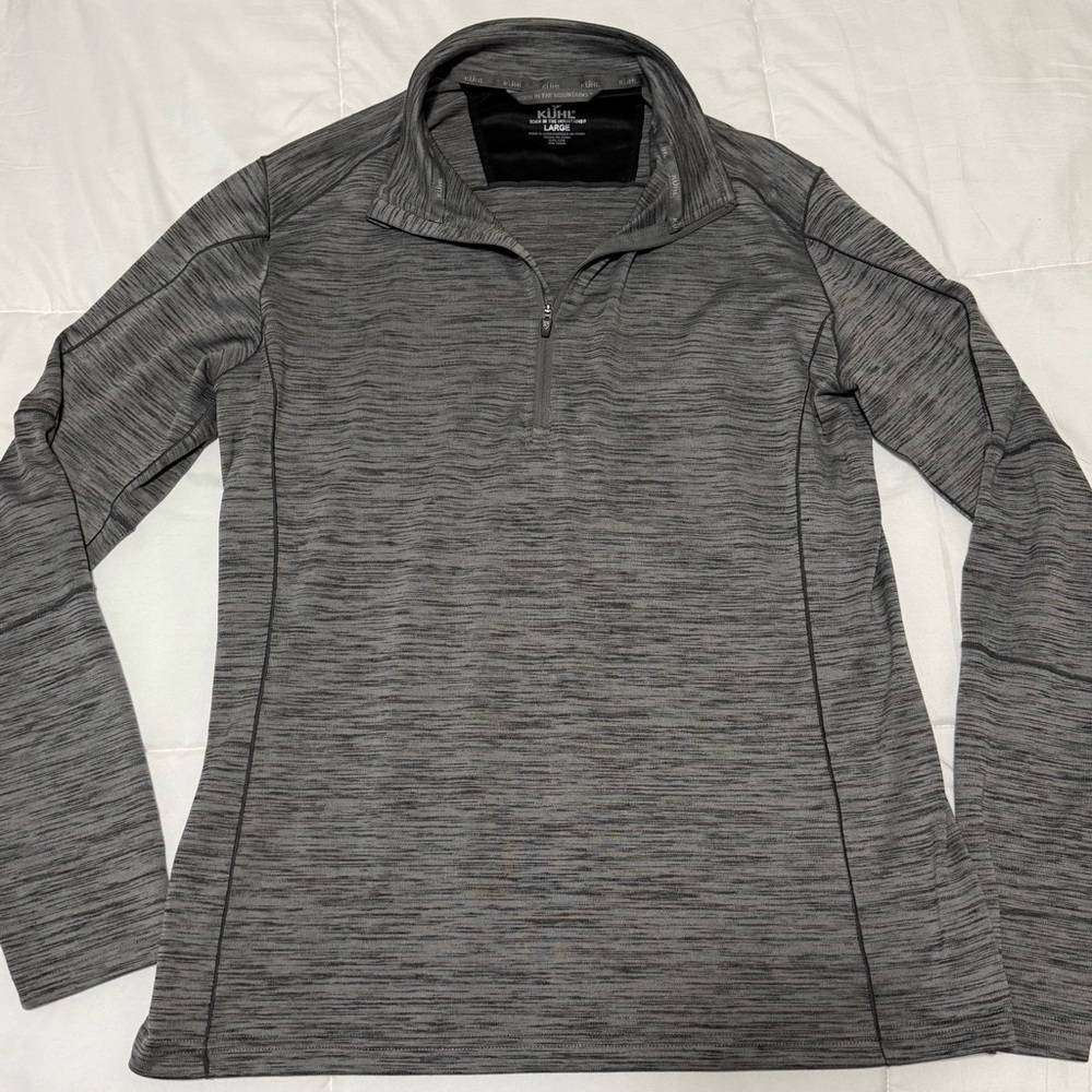 Kuhl Men's Charcoal Zip-Up Sweater